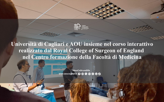 UniCa e Aou insieme nel corso interattivo del Royal College of Surgeon of England al Centro formazione della Facoltà di Medicina