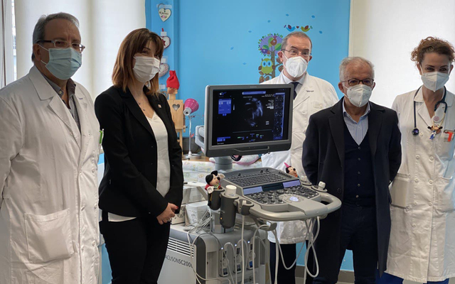 Cerimonia consegna ecocardiografo pediatrico