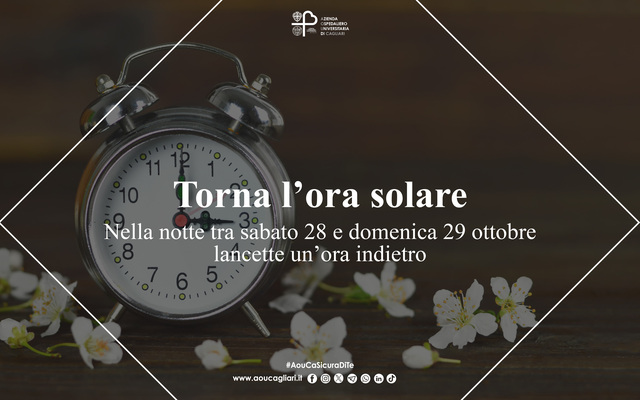 Torna l’ora solare, lancette indietro di un’ora