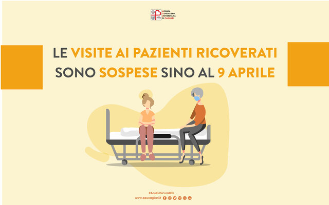 sino al 4 aprile stop alle visite ai pazienti ricoverati