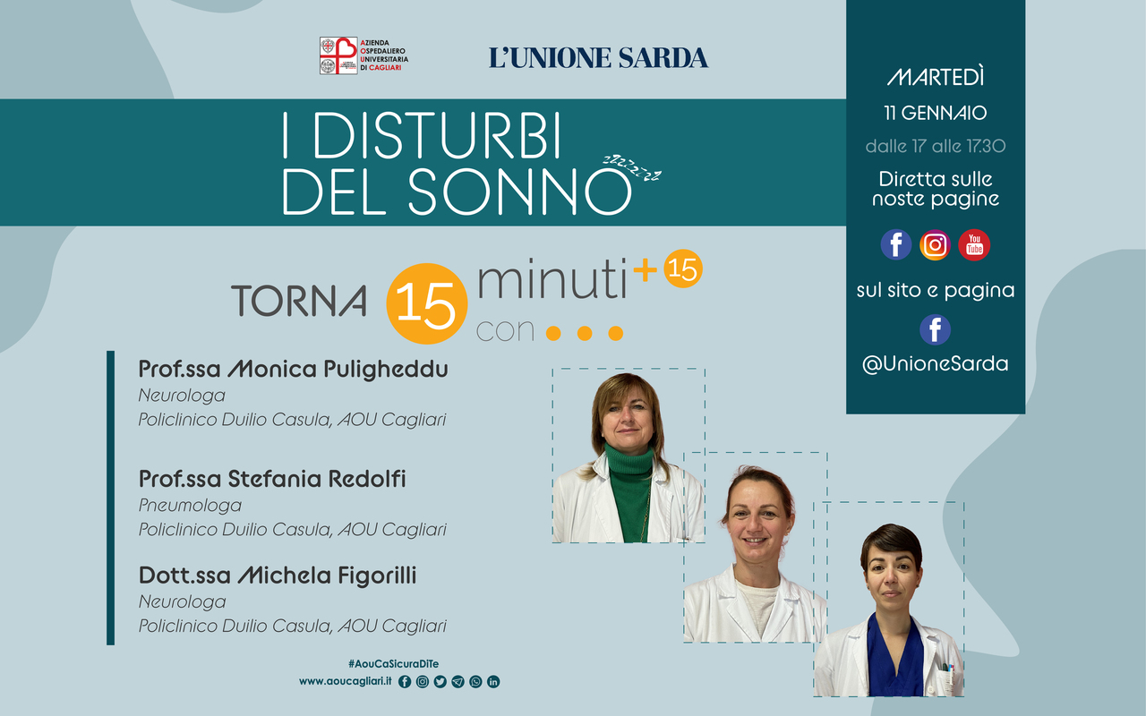 Sarà dedicata ai disturbi del sonno la nuova puntata di "15 minuti con..."
