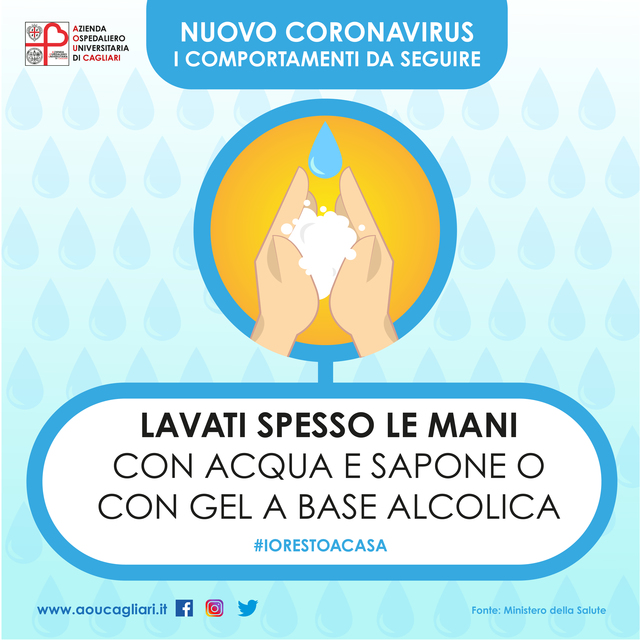 Lavati spesso le mani