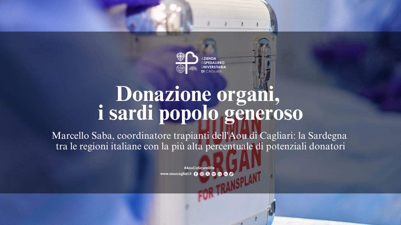 Donazione organi, i sardi popolo generoso