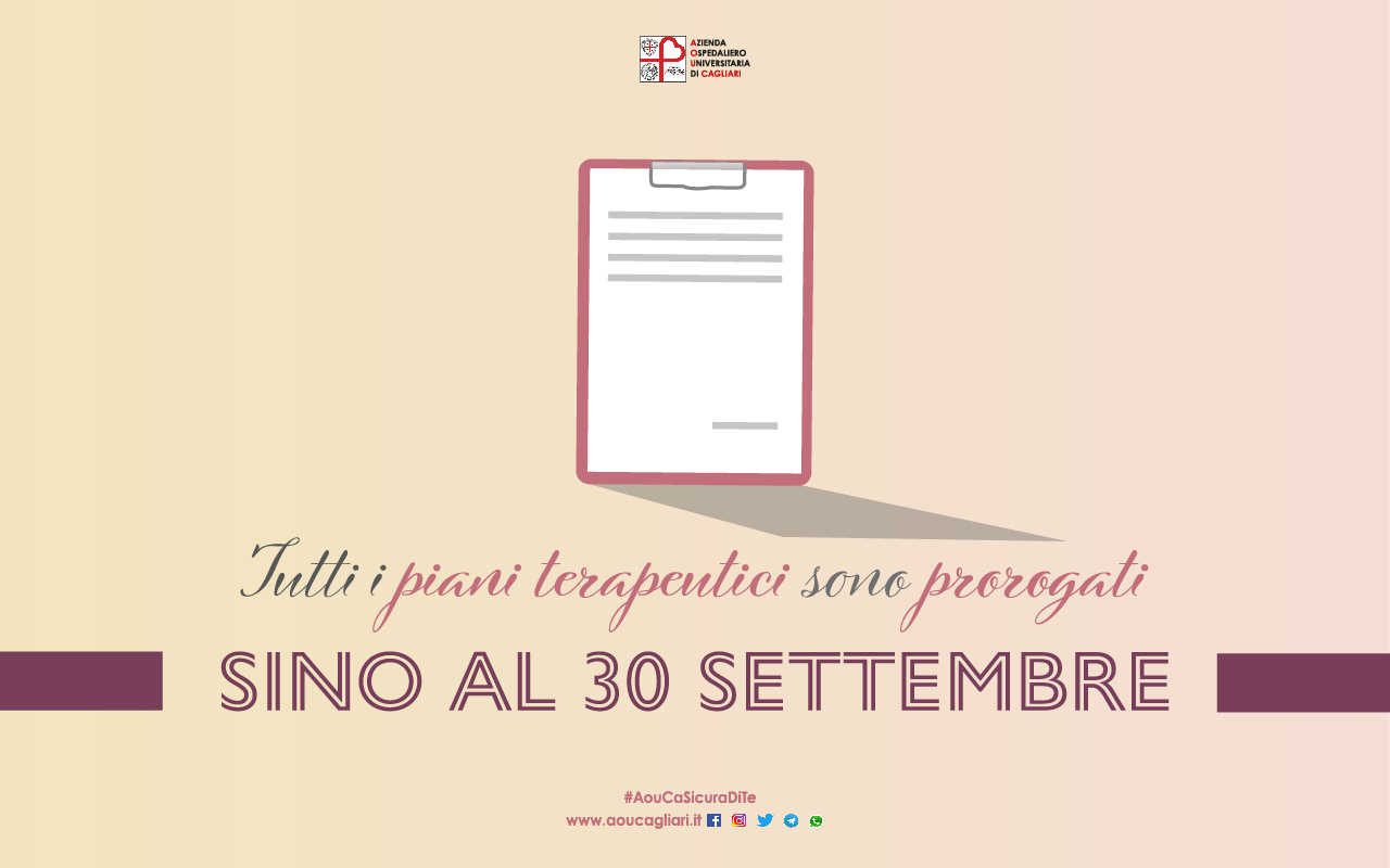 piani terapeutici 30 settembre