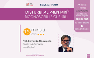 Disturbi alimentari, se ne parla martedì con i consigli degli esperti nella puntata di 15 minuti con