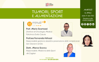Tumori sport e alimentazione puntata doppia di 15 minuti con 2024