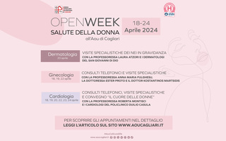 Open week sulla salute della donna 2024