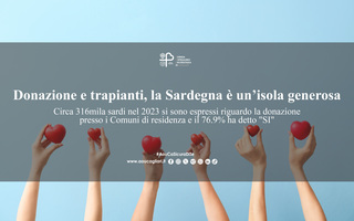 Donazione e trapianti, la Sardegna è un’isola generosa