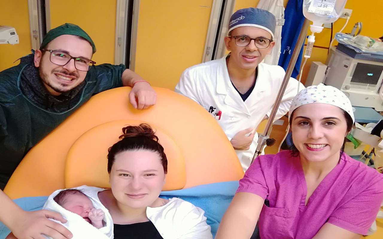 Nicolò Camba primo nato 2018 Policlinico