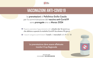 Proroga dei vaccini anti Covid-19 per tutto marzo