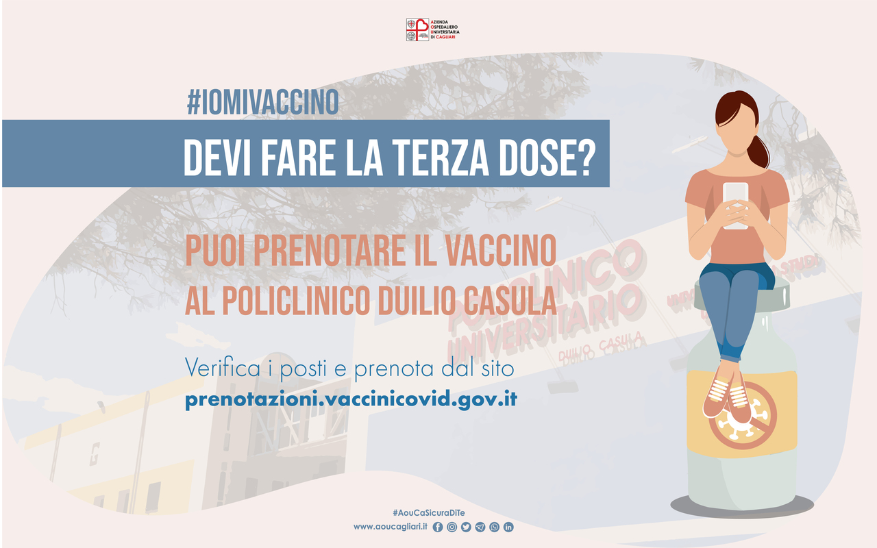 Prenotazione vaccino al Policlinico Duilio Casula