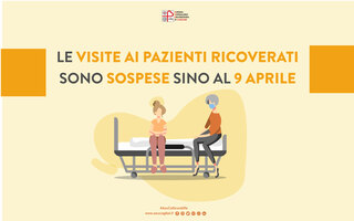 sino al 4 aprile stop alle visite ai pazienti ricoverati