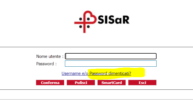 Pagina di Login PD