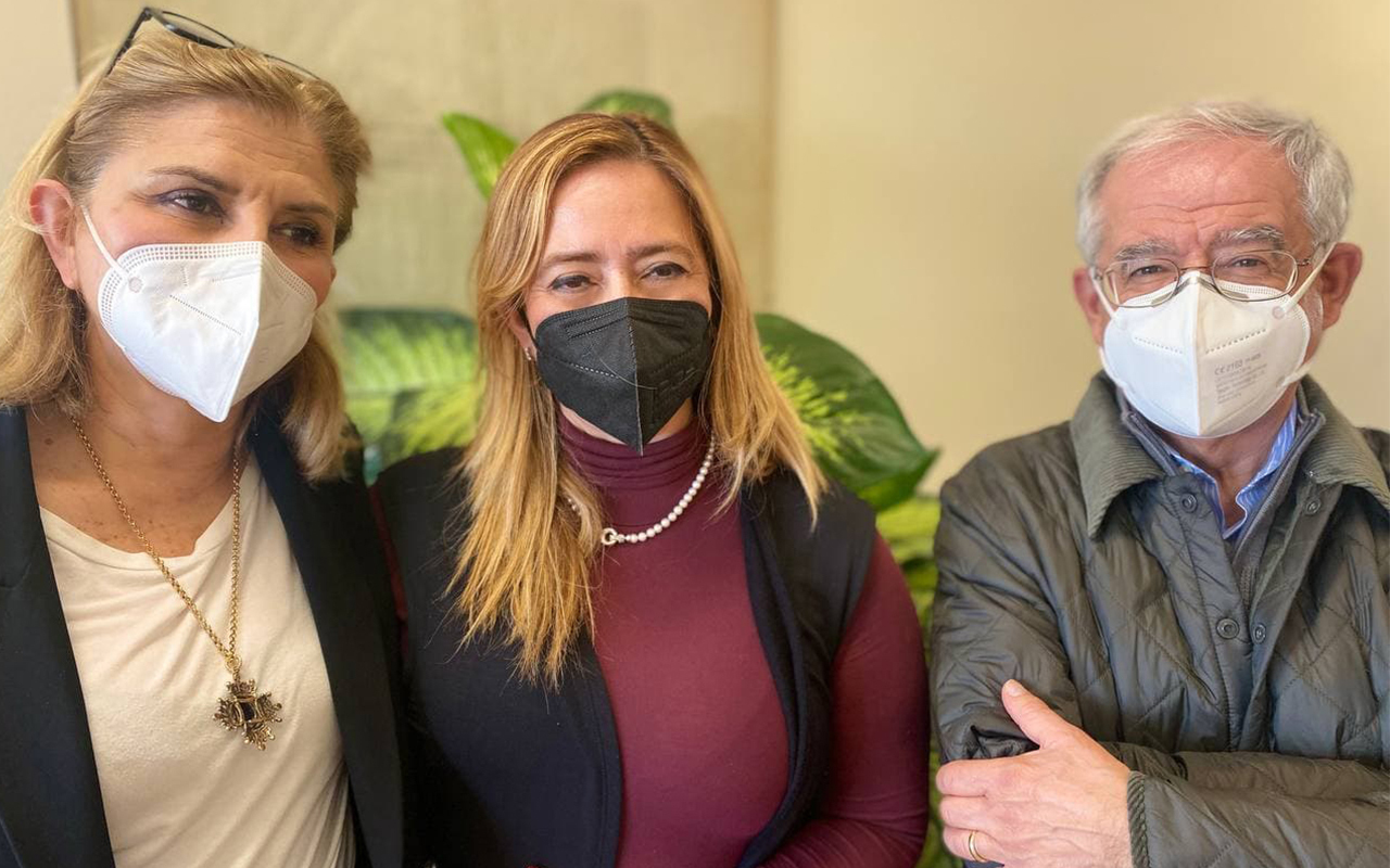 Da sinistra: Maria Luisa Mastino, Chiara Seazzu, Ferdinando Coghe