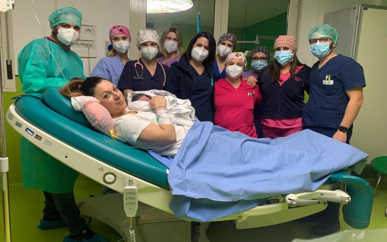 Noemi prima nata 2022 al Policlinico Duilio Casula