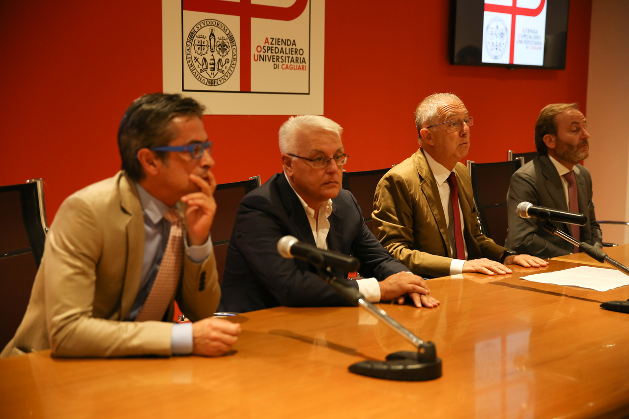 Da sinistra Vincenzo Serra, Nazareno Pacifico, Giorgio Sorrentino e Gabriele Abbagnara