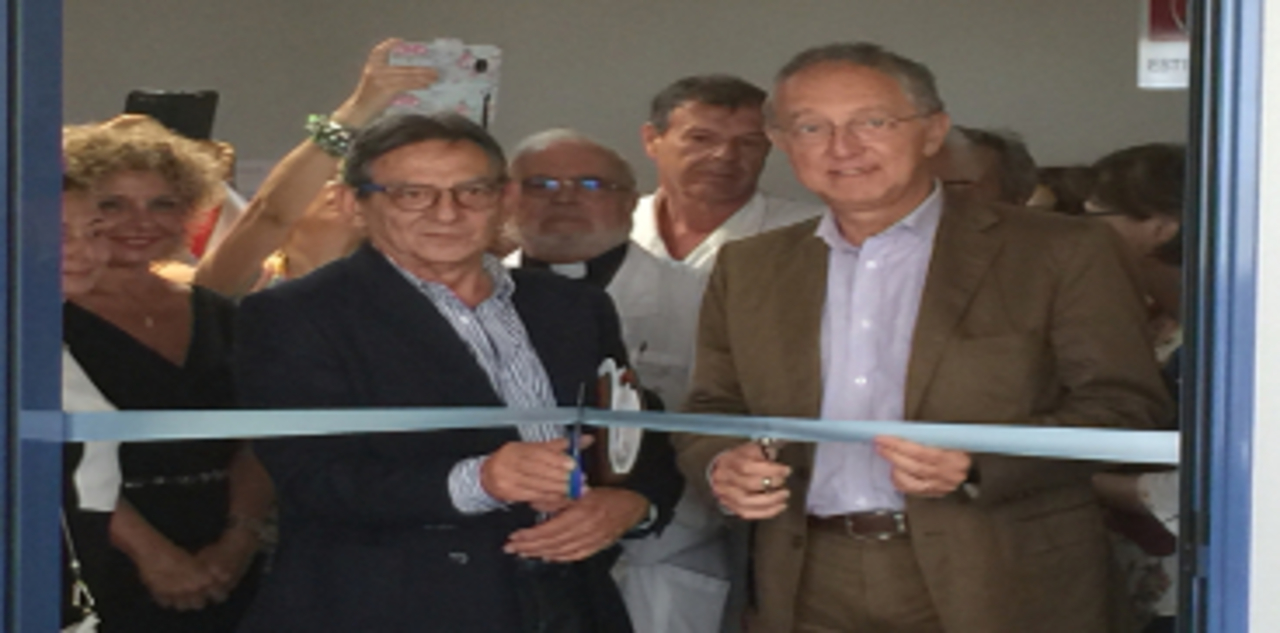 inaugurazione aula multimediale Ostetricia Ginecologia Gian Benedetto Melis Giorgio Sorrentino piccola