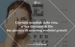 Screening gratuiti per la vista al San Giovanni di Dio