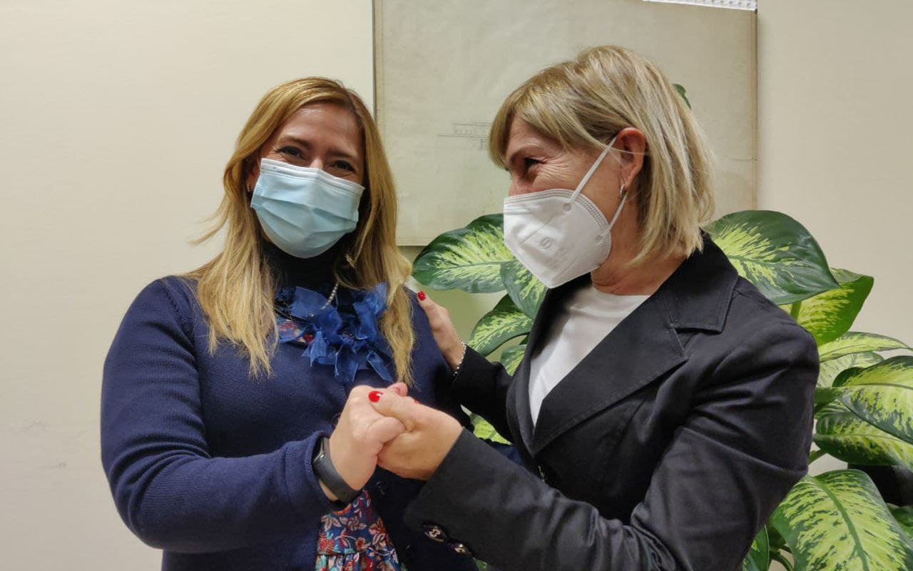 Chiara Seazzu con Agnese Foddis