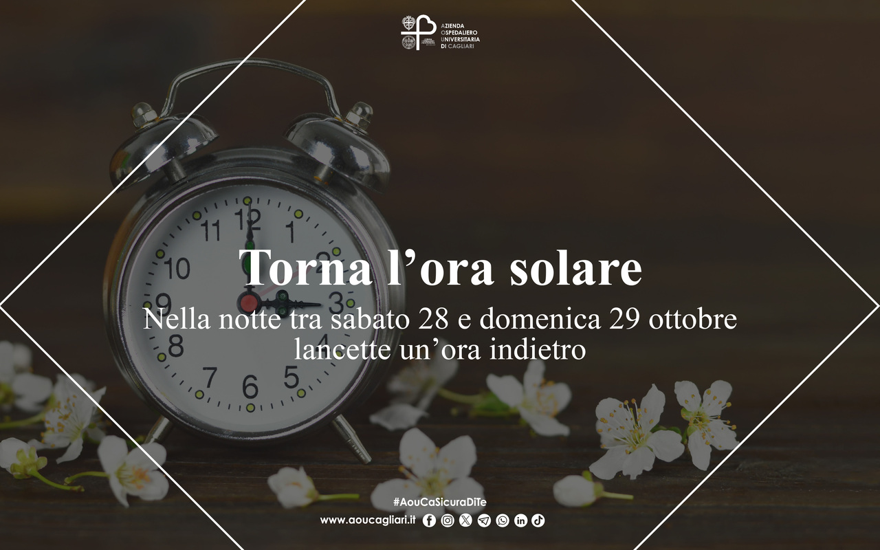 Torna l’ora solare, lancette indietro di un’ora